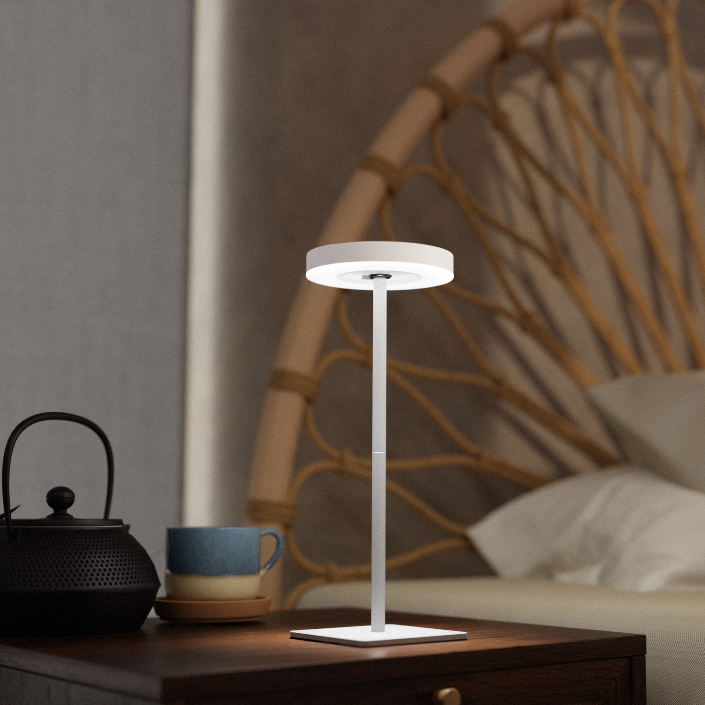 Nook - Stilvolle Tischlampe (Weiß)